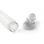 Bouteille en Tritan transparente avec bouchon coloré à pression 750 ml couleur blanc troisième vue