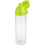 Bouteille en Tritan transparente avec bouchon coloré à pression 750 ml couleur vert lime troisième vue