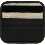 Étui RPET pour clés et cartes avec RFID et fermeture velcro couleur noir troisième vue