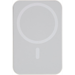 Batterie externe recyclée USB-C et sans fil 15 W 10 000 mAh couleur blanc troisième vue