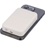 Batterie externe recyclée USB-C et sans fil 15 W 10 000 mAh couleur blanc neuvième vue