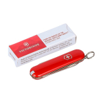 Couteau porte-clés Victorinox inox avec 6 fonctions couleur rouge troisième vue