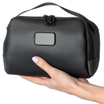 Trousse de voyage RPET BrandCharger avec organiseur 2,2 L couleur noir quatrième vue