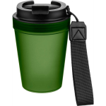Gobelet transparent avec couvercle vissé et dragonne 350 ml couleur vert cinquième vue