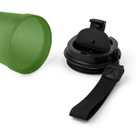 Gobelet transparent avec couvercle vissé et dragonne 350 ml couleur vert sixième vue