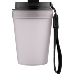 Gobelet transparent avec couvercle vissé et dragonne 350 ml couleur transparent cinquième vue