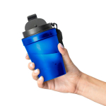 Gobelet transparent avec couvercle vissé et dragonne 350 ml couleur bleu roi sixième vue