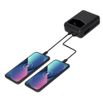Batterie externe avec câbles intégrés et écran indicateur 20000mAh