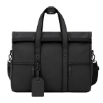 Sac de voyage roll-top similicuir avec sangle trolley et bandoulière