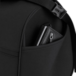 Sac de voyage roll-top similicuir avec sangle trolley et bandoulière
