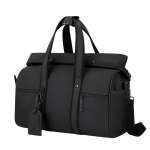Sac de voyage roll-top similicuir avec sangle trolley et bandoulière