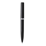 Stylo rotatif en acier inoxydable avec étui et encre bleue