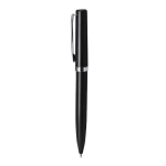 Stylo rotatif en acier inoxydable avec étui et encre bleue