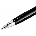 Stylo rotatif en aluminium brillant avec étui et encre bleue