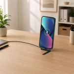 Câble de charge USB-C en plastique recyclé support pour téléphone 60W