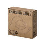 Câble chargeur USB-C rétractable matériaux recyclés jusqu’à 120cm 60W
