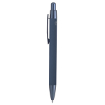 Stylo en aluminium recyclé avec détails métallisés et encre bleue