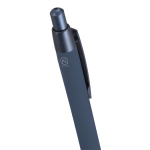 Stylo en aluminium recyclé avec détails métallisés et encre bleue