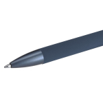 Stylo en aluminium recyclé avec détails métallisés et encre bleue