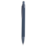 Stylo en aluminium recyclé avec détails métallisés et encre bleue