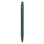 Stylo à bille en aluminium à poussoir avec caoutchouc et encre bleue