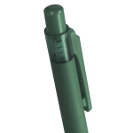Stylo à bille en aluminium à poussoir avec caoutchouc et encre bleue