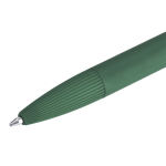 Stylo à bille en aluminium à poussoir avec caoutchouc et encre bleue