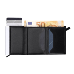 Porte-cartes et portefeuille en cuir synthétique avec protection RFID