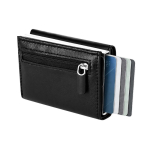 Porte-cartes et portefeuille en cuir synthétique avec protection RFID