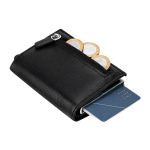 Porte-cartes et portefeuille en cuir synthétique avec protection RFID