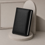 Porte-cartes et portefeuille en cuir synthétique avec protection RFID