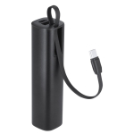 Batterie externe aluminium recyclé avec câble type C intégré 5000mAh