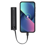 Batterie externe aluminium recyclé avec câble type C intégré 5000mAh