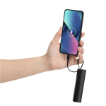 Batterie externe aluminium recyclé avec câble type C intégré 5000mAh