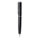 Stylo rotatif en acier inoxydable avec recharge Parker à encre bleue