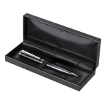Stylo rotatif en acier inoxydable avec recharge Parker à encre bleue