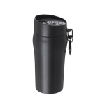 Gobelet isotherme en acier inoxydable recyclé avec ouverture 280ml couleur noir première vue