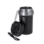 Gobelet isotherme en acier inoxydable recyclé poignée et paille 490 ml