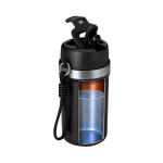 Gobelet isotherme en acier inoxydable recyclé poignée et paille 490 ml