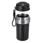 Gobelet isotherme en acier inoxydable recyclé poignée et paille 490 ml
