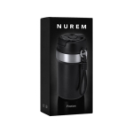 Gobelet isotherme en acier inoxydable recyclé poignée et paille 490 ml