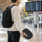 Étui organiseur de voyage en PU fermeture éclair et protection RFID