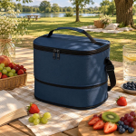 Glacière isotherme extensible en similicuir et aluminium de 8 à 10 L