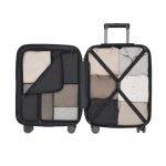 Trolley de voyage à coque rigide texturée avec cadenas TSA 40L