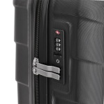 Trolley de voyage à coque rigide texturée avec cadenas TSA 40L