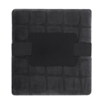 Plaid en polyester corail à carreaux avec envers extra-doux 300g/m² couleur noir première vue