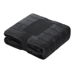 Plaid en polyester corail à carreaux avec envers extra-doux 300g/m²