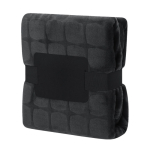 Plaid en polyester corail à carreaux avec envers extra-doux 300g/m²