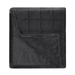 Plaid en polyester corail à carreaux avec envers extra-doux 300g/m²