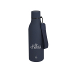 Gourde isotherme en acier inoxydable recyclé et caoutchouté 480 ml